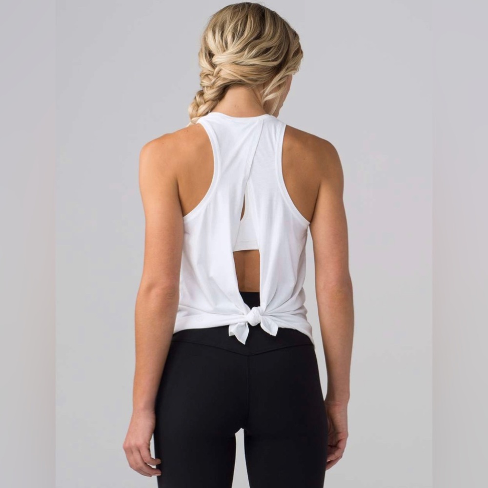 Lululemon | Medium white All Tied up Tank